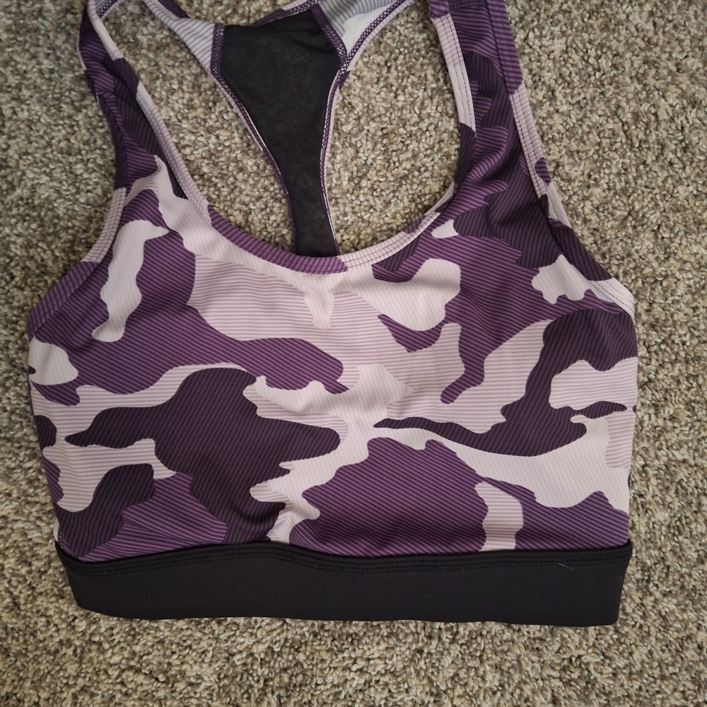 Lularoe Purple Camouflage Sports Bra